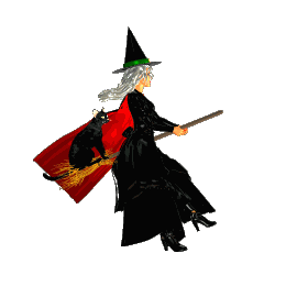witch on broom
